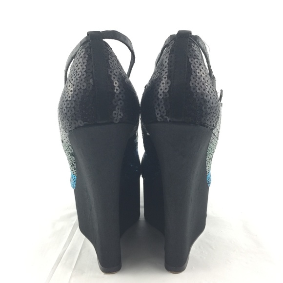 H by Halston Platform Wedge Sandals - Picture 7 of 8